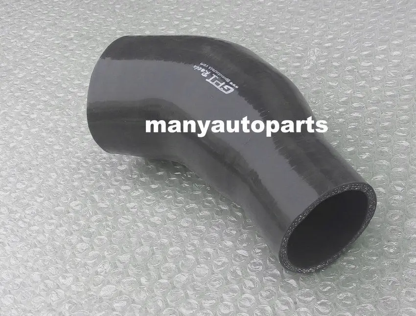 Turbo di/ámetro 70 Manguera de Agua fr/ía Universal Flexible Tubo Reductor de 45/° 60 mm Color Negro Manguera de Silicona
