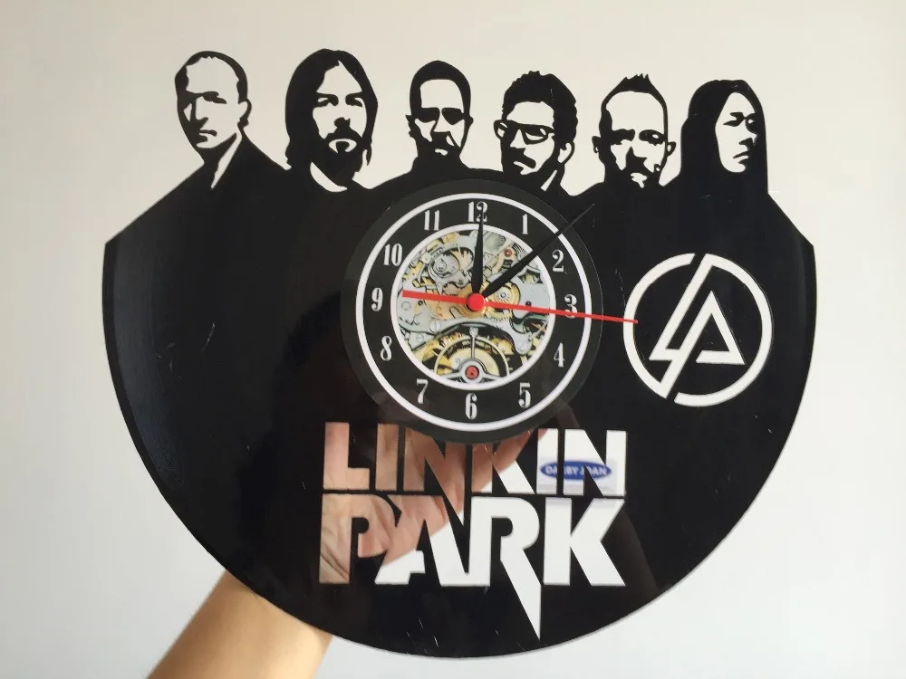 Linkin Park виниловые настенные часы, получить уникальный домашний Настенный декор, идеи подарка для друзей американская рок-группа уникальное искусство