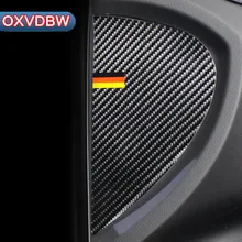 Стайлинга автомобилей углеродного волокна двери межкомнатные Frame отделкой Стикеры для Mercedes Benz C Class W205 C180 C200 C300 GLC аксессуары