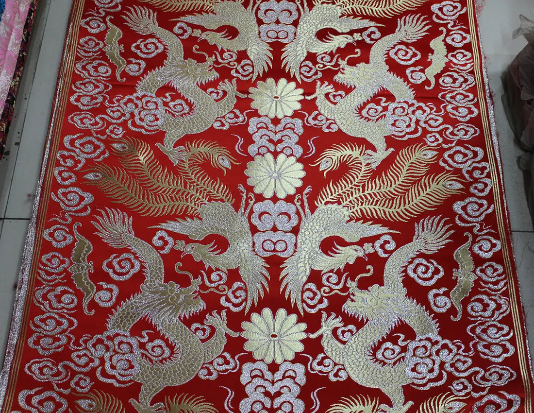 The Dragon robe jacket cheongsam dress show jacquard brocade robe wo Mongolia brocade / Dragon 2 optional color spinning