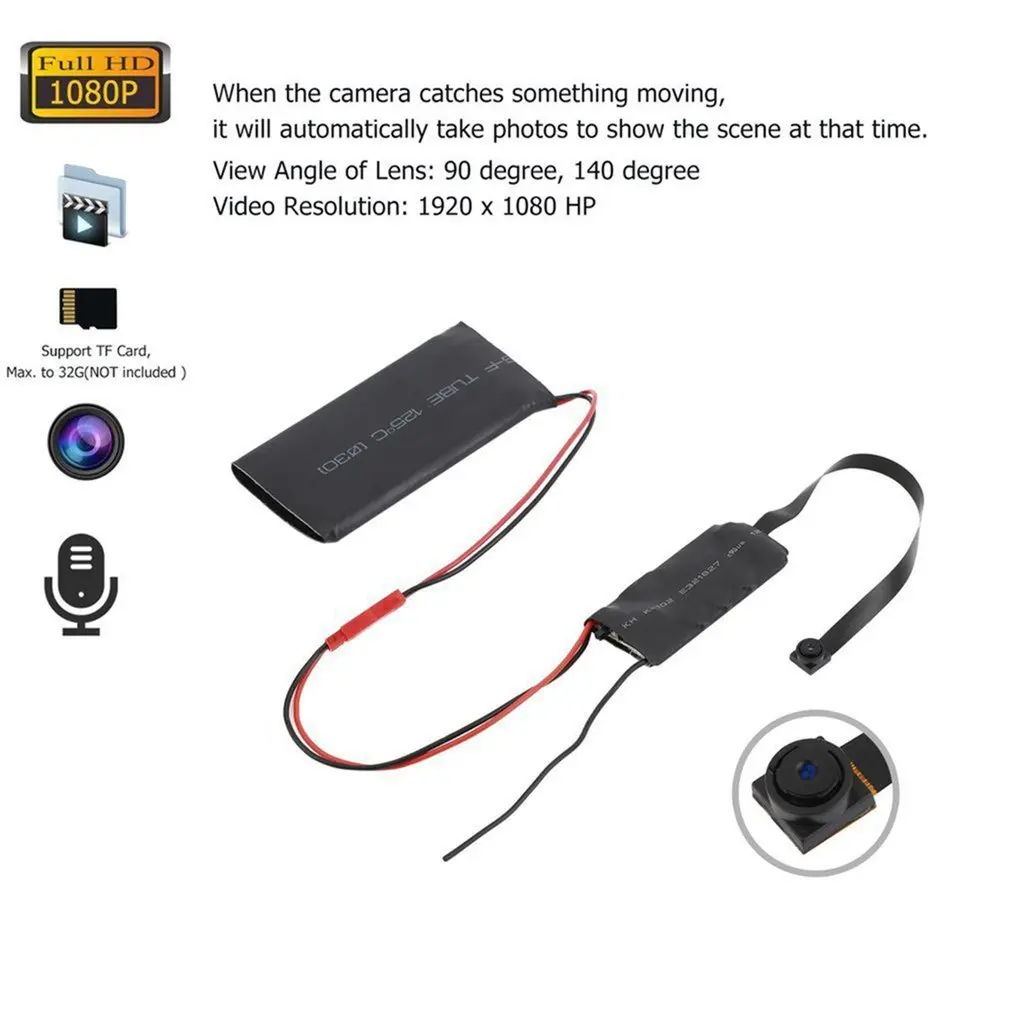 New 1080P Mini Wifi font b Wireless b font Camera HD 2MP wifi P2P 128G TF