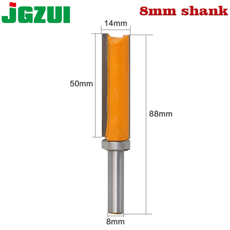 1 шт. 8 мм хвостовик шаблон обрезки шарнира мортирования маршрутизатор бит прямой конец насадка-триммер для очистки для промывания и подравнивания Tenon резак для деревообработки