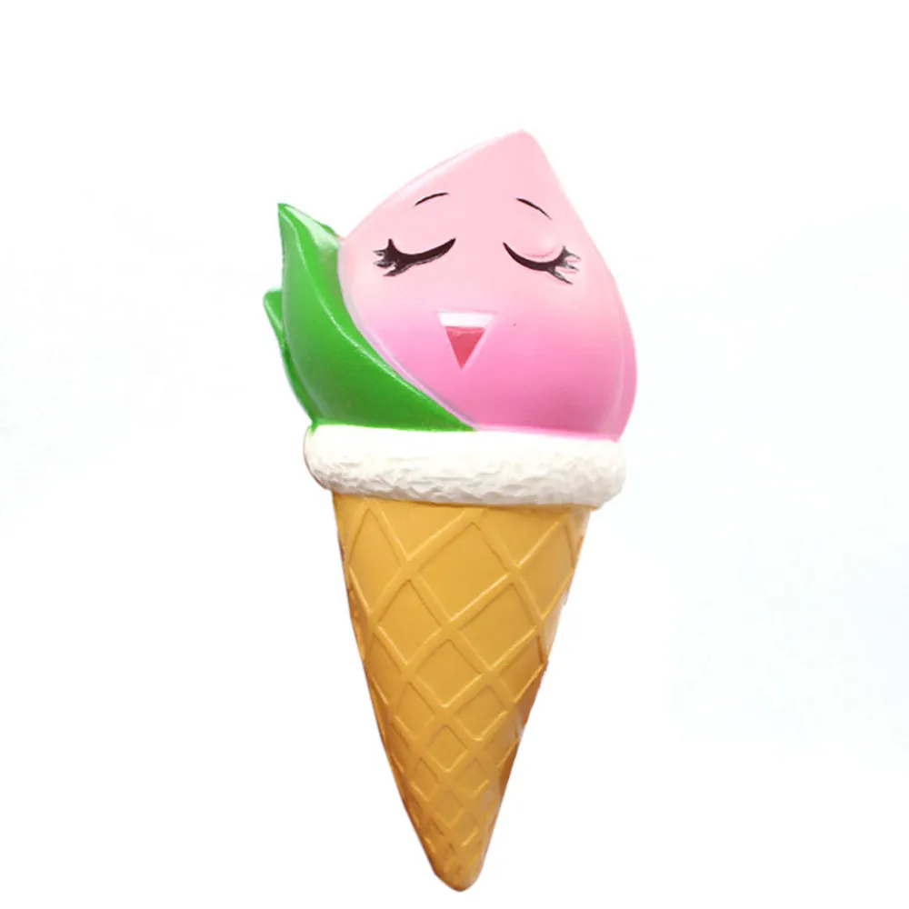 Мягкий Kawaii персиковый мороженое Jumbo душистый супер медленный рост детская игрушка забавная игрушка для снятия стресса мягкая антистресс