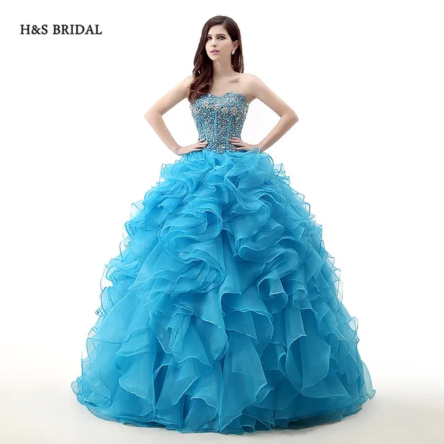 Ocean Blue Sweet 16 Dresses