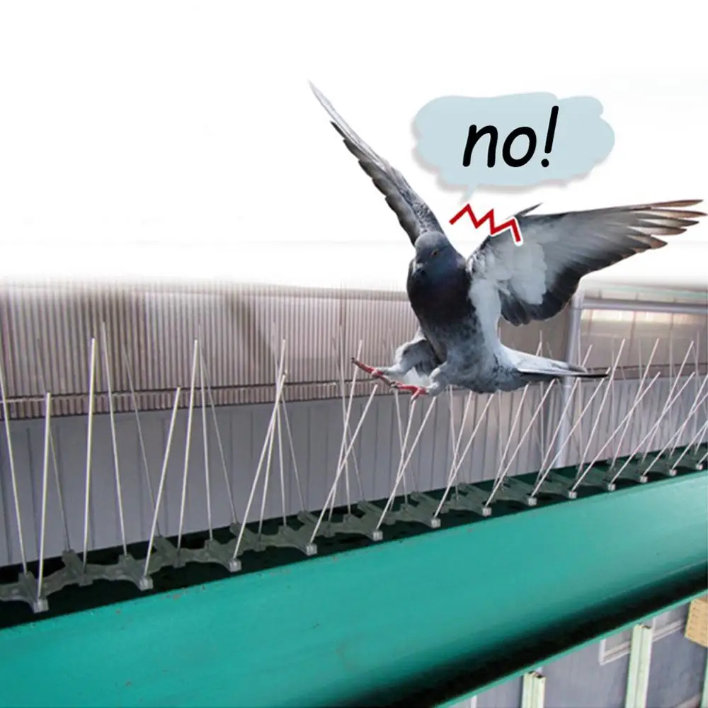 

5pcs 5M Bird Pigeon Repeller Stainless Steel Pigeon Nails Anti-Bird Anti-Dove Spikes Pest Control Orchard Bird 50*4*12.5cm