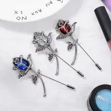 imixlot Flower Brooch Fashion 3D Vintage Red Tulip Flower Artificial Brooch Pin Vintage Jewelry Accessory Gift for Women imixlot Flower Brooch Fashion 3D Vintage Red Tulip Flower Artificial Brooch Pin Vintage Jewelry Accessory Gift for Women