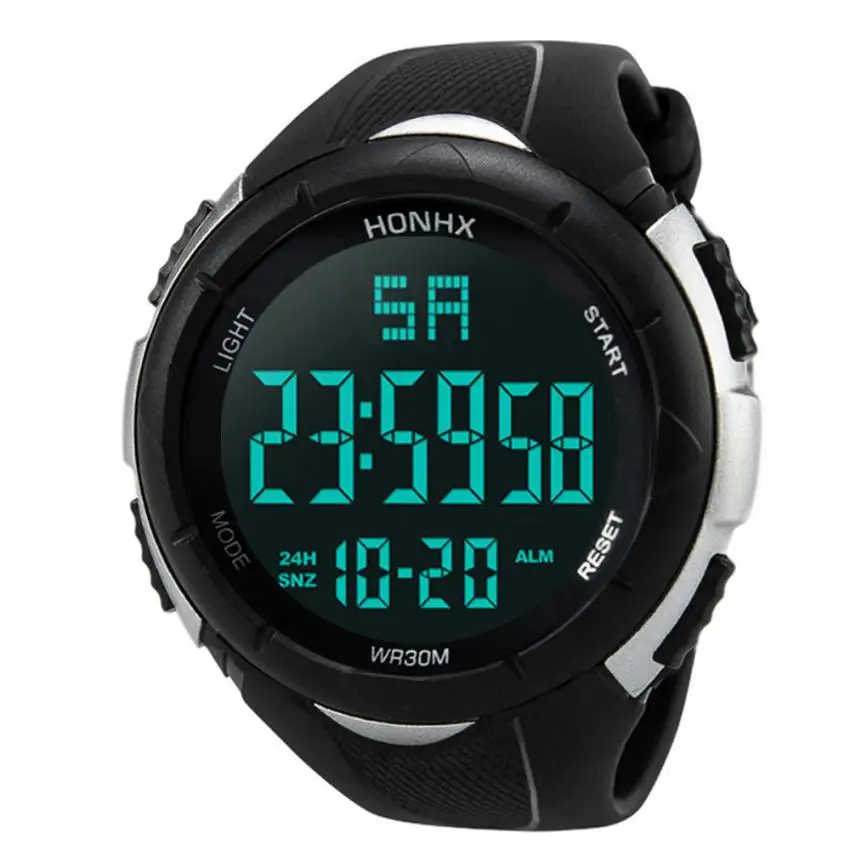 Кварцевые часы для мужчин Reloj Hombre Роскошные спортивные наручные часы военный армейский светодиодный цифровой мужские часы 18APR30