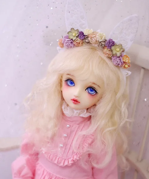 Парики для куклы BJD светло Золотые длинные кудрявые мохеровые парики шарнирных