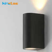 Современный алюминиевый светодиодный светильник-бра Настенный светильник Открытый светильник настенный водонепроницаемый освещение садового балкона вверх вниз кронштейн для ламп
