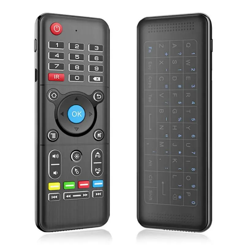 Tikigogo H1 Backlight 2.4G mini Full Touchpad Keyboard 6-Axis Gyro Fly Air Mouse ir learning for Andriod Smart TV box Windows pc |