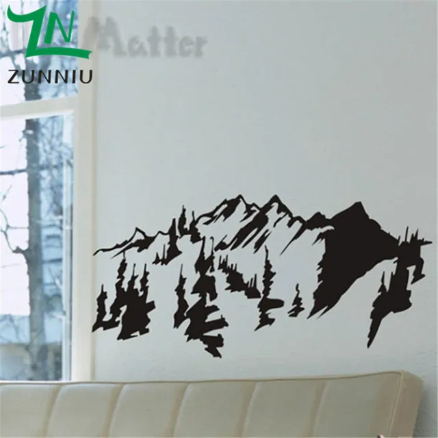 k003 landscape landscape wall stickers mountains trees wall art