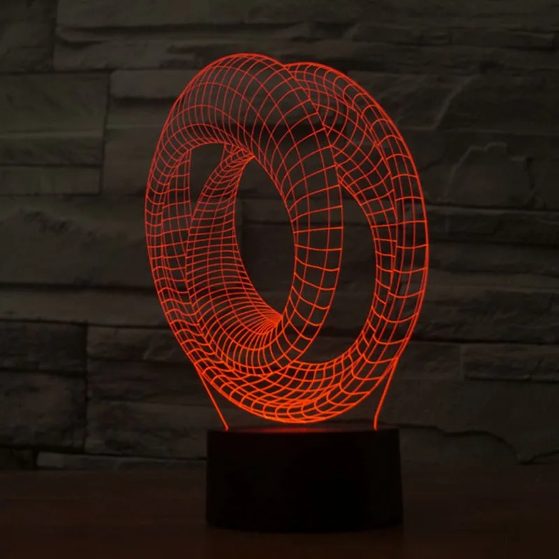 Бесплатная доставка 3D Декор видимого света формы ночь светодиодные лампы 3D иллюзия искусство настроение лампа Новинка bulbing свет