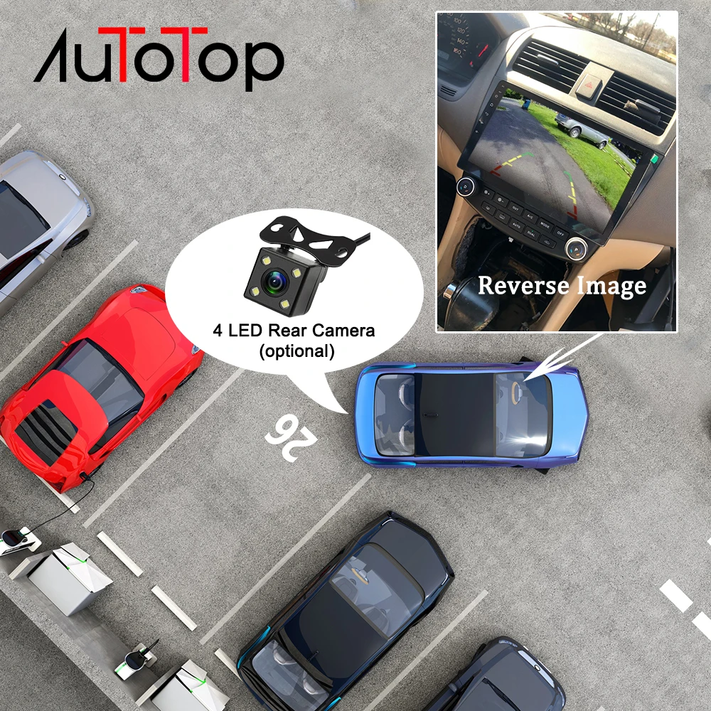 Cheap AUTOTOP Android 8.1 Car DVD GPS Player For Honda Accord 7 2003-2007 Car Multimedia Player Bluetooth WiFi Radio Car Navigation 4