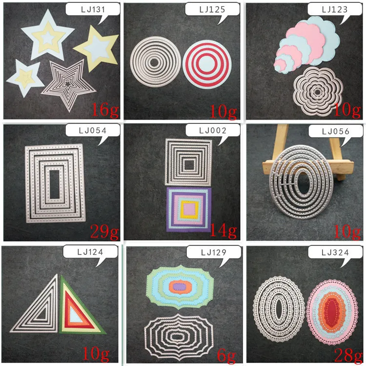 

Kuke Metal Cutting Dies Embossed Set Series Metal Cutting Dies Stencils For DIY Scrapbooking Photo Album Embossing Folder Paper