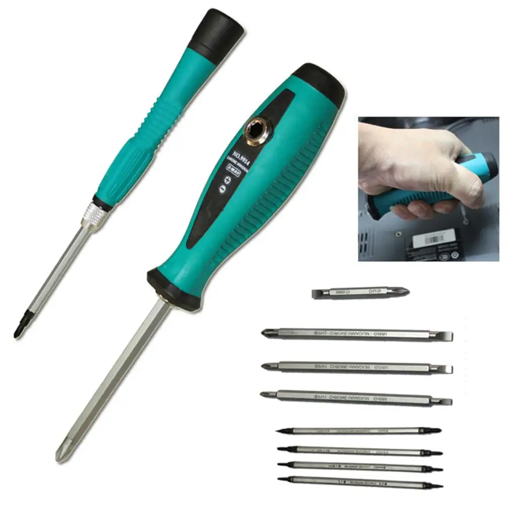 

10Pcs Multipurpose Screwdriver Electrician Insulated PP Insulated Slotted Cross Screwdriver Set Magnetic Repair Hand Tool Screw