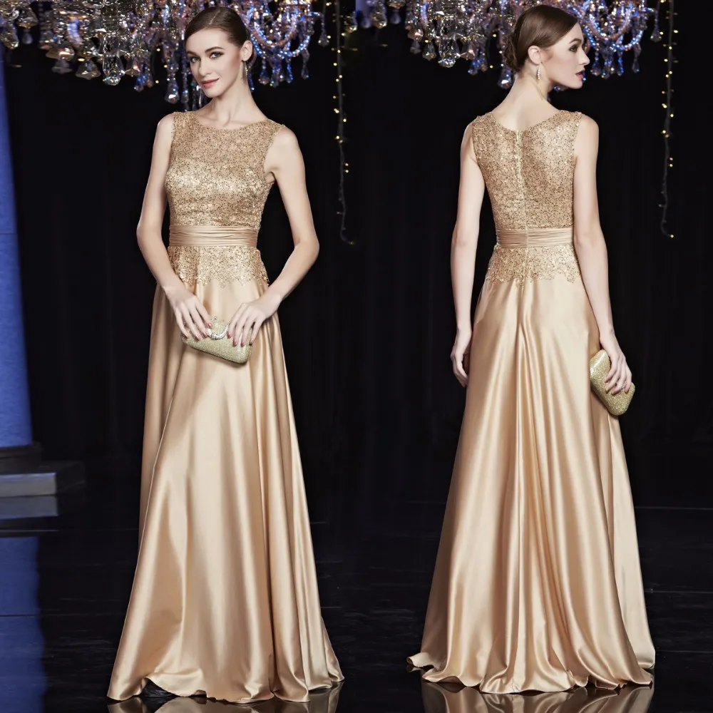 Cheap Satin Gold Royal Blue Evening Dresses Long Plus Size Elegant Formal Party Gowns for Mother of the Bride Dresses Plus Size Cheap Satin Gold Royal Blue Evening Dresses Long Plus Size Elegant Formal Party Gowns for Mother of the Bride Dresses Plus Size