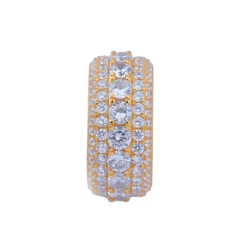 

Hip Hop Rings for Men Micro Paved Full AAA Cubic Zircon Mens Wedding Silver Rings Designer Jewelry Hiphop Rock Rings APK1717
