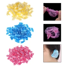 100 шт салонная Прозрачная крышка для ушей защита для волос краска для волос инструмент для укладки волос