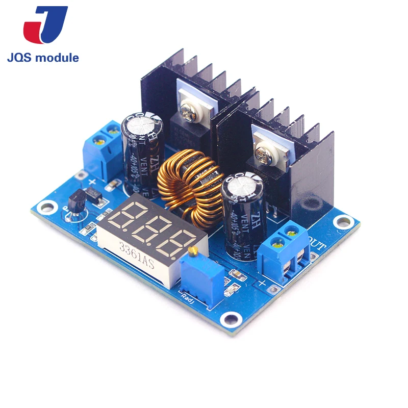 

LED Voltmeter PWM Adjustable 4-36V To 1.25-36V Step-Down Board Module XL4016 8A 200W DC-DC Power drop Module