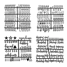 4 шт./компл. черный персонажей для Войлок письмо доска Номера для со сменными буквами доска