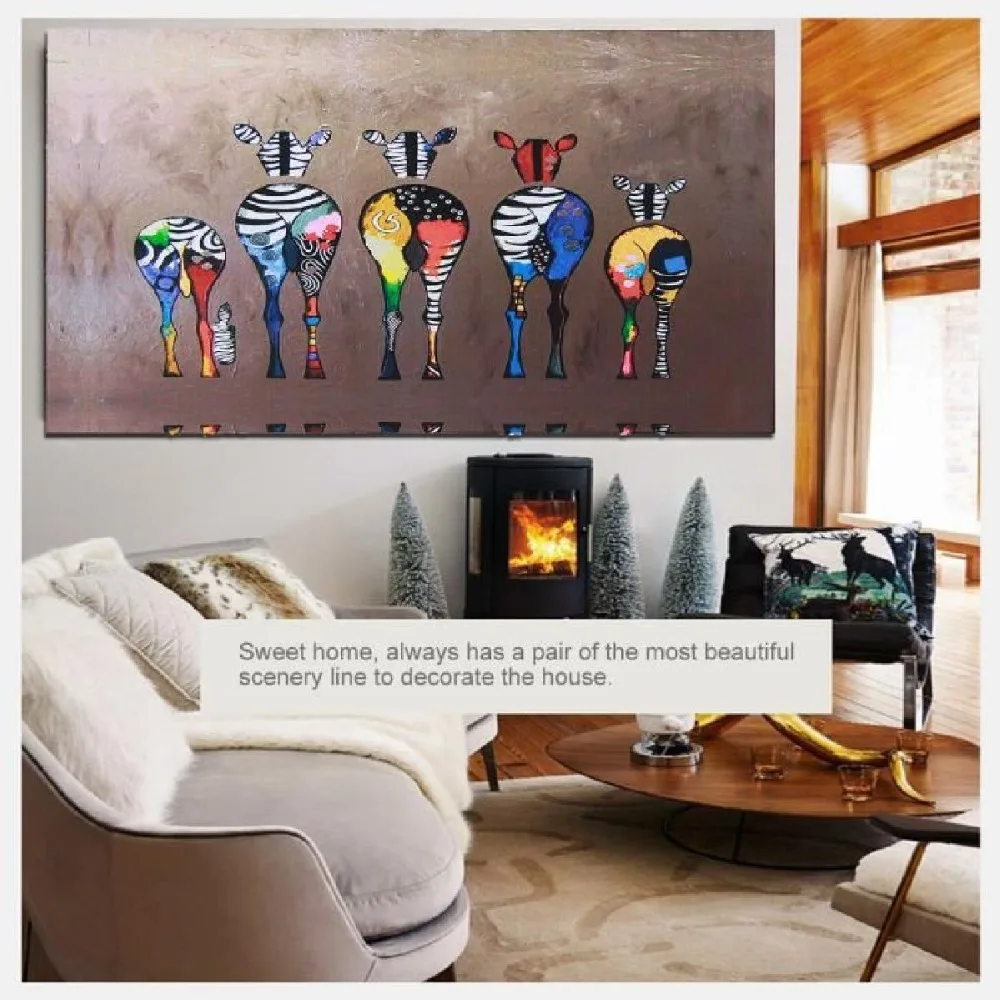 peinture-a-huile-toile-tableau-zebre-painting-abst