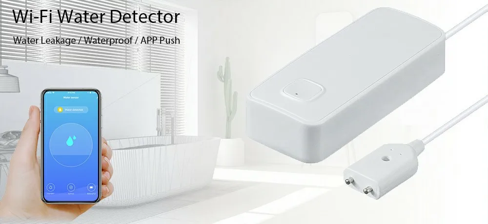 SMARSECUR беспроводной умный WiFi детектор утечки воды приложение управление Tuya Smart