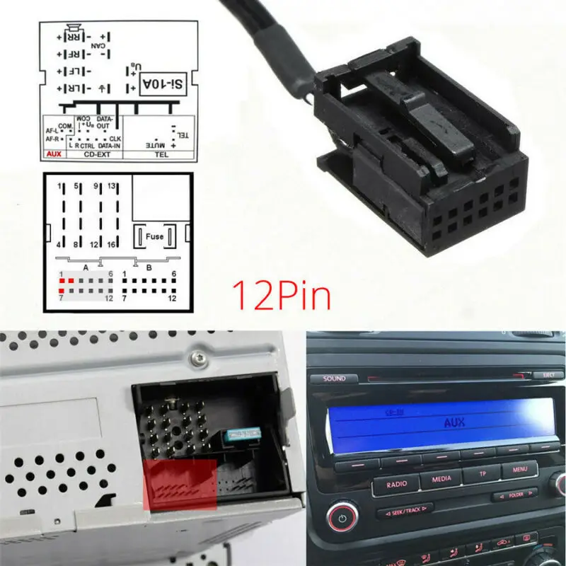 12-Pin Receiver Module Adapter Replacement For BMW X5 X3 Z4 E83 E85 E86 Useful Durable Auto Parts 12-Pin Receiver Module Adapter Replacement For BMW X5 X3 Z4 E83 E85 E86 Useful Durable Auto Parts