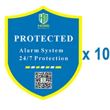 Предупреждающие наклейки системы сигнализации от кражи