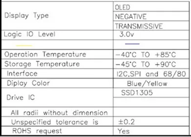 NoEnName_Null 2,3 дюймов 20PIN SPI синий OLED модуль SSD1305 Привод IC 128*32 iec/8 бит параллельный интерфейс