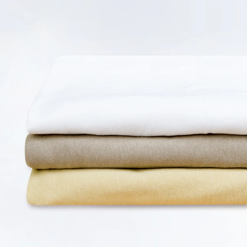High quality plain weave heavy weight cotton fabric linen hand feeling