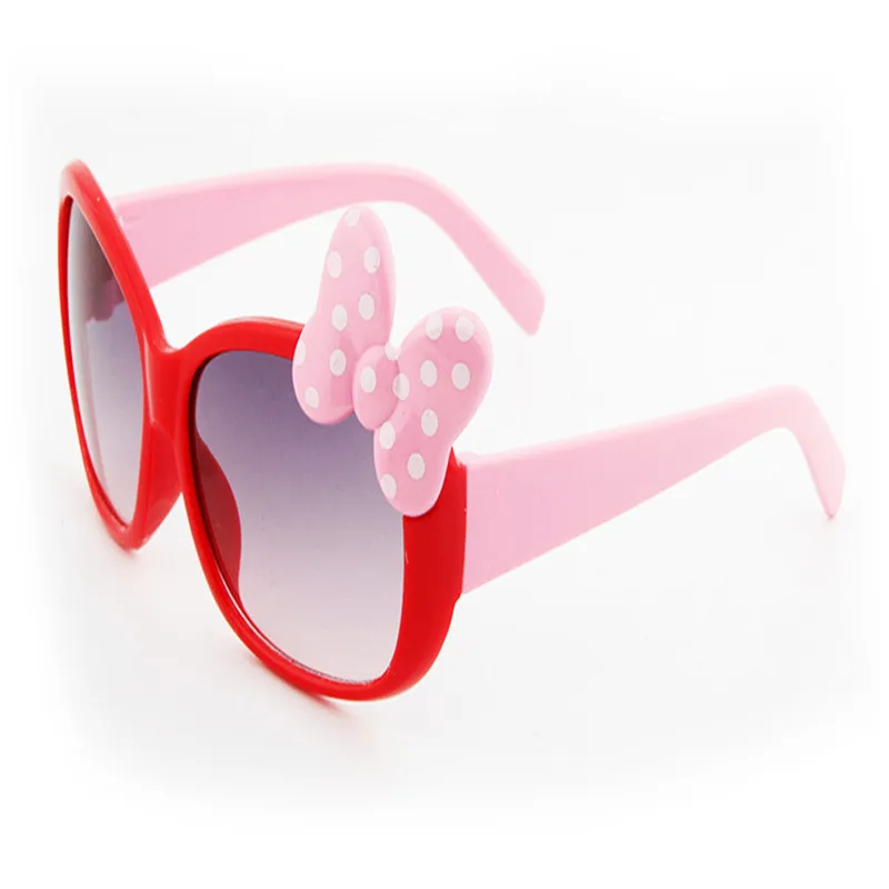 boys and girls cat eye Kids sunglasses new high-end fashion brand children's goggles bow color children's glasses UV400
