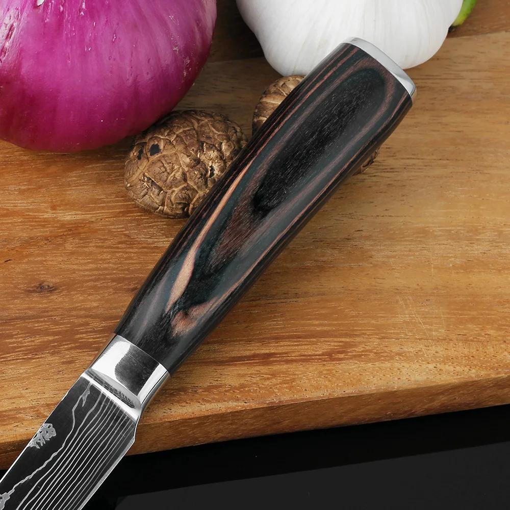 XITUO кухонные ножи из нержавеющей стали, нож для очистки овощей, Многофункциональный кухонный нож в японском стиле, 4 дюйма, нож для мяса с антипригарным покрытием kni
