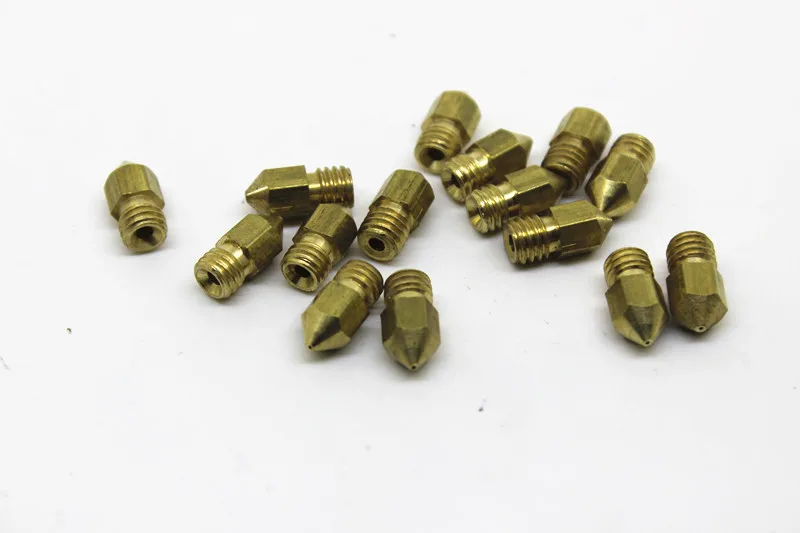3D Makerbot Extruder Nozzle Mixed Sizes Without Label 0 2mm 0 3mm 0 4mm 0 5mm