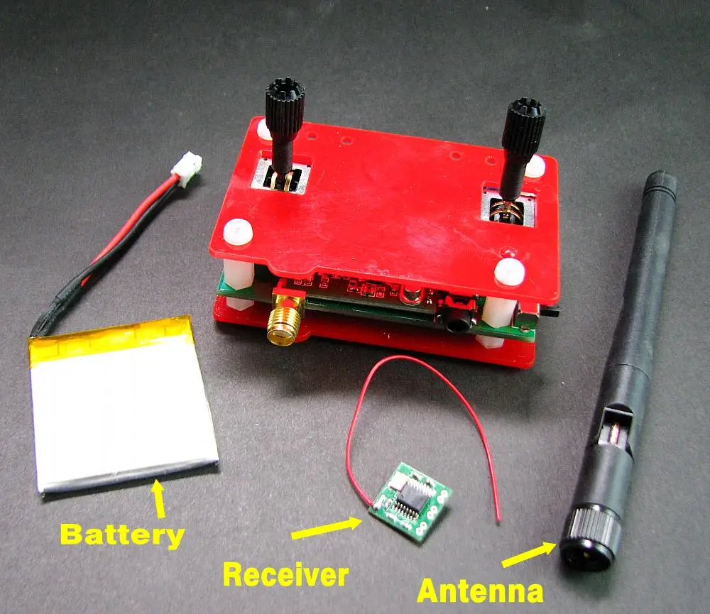 

Model plane 900Mhz Transmitter Remote Controler Miniature model aircraft remote control include Battery and Receiver