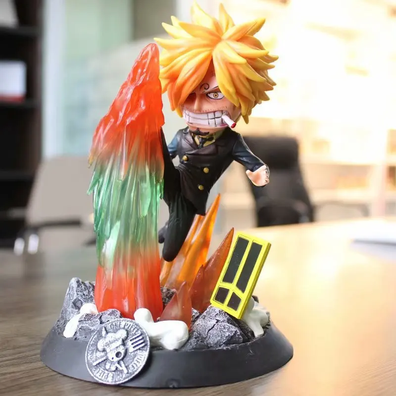 

Vinsmoke Sanji battle Ver. One Piece anime figure action kids toy gift Statue collectible figures gifts dolls