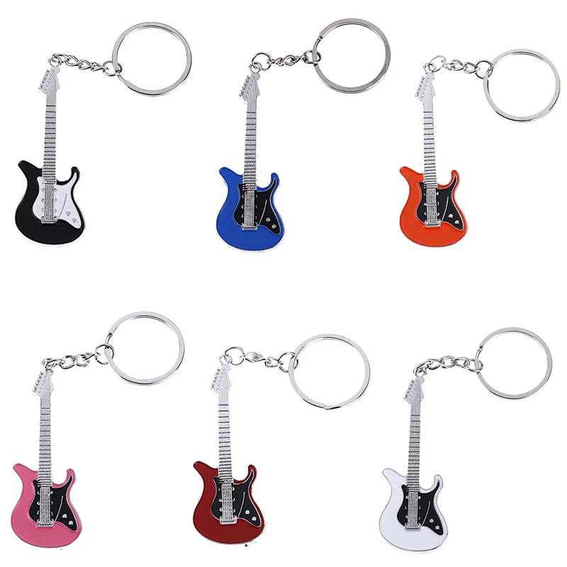 LLavero guitarra eléctrica, mini llavero creativo de metal, regalo, 1 unidad|Partes y accesorios de guitarras| - AliExpress