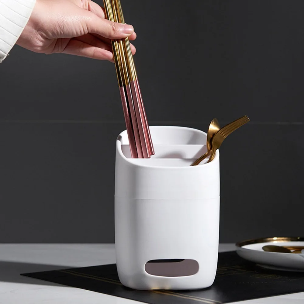 

Multifunctional Kitchen Storage Rack Kitchen Knife Fork Shelf Drain Chopsticks Spoon Holder Kitchen Utensils Storage Organizer@Q