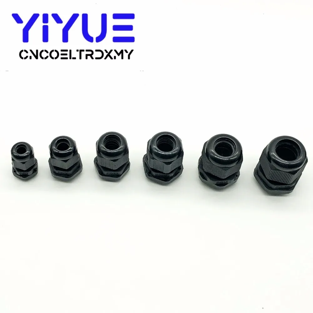 6 шт./лот IP68 PG7 для 3 5 мм PG9 PG11 PG13.5 PG16 PG19 провод кабель CE белый черный