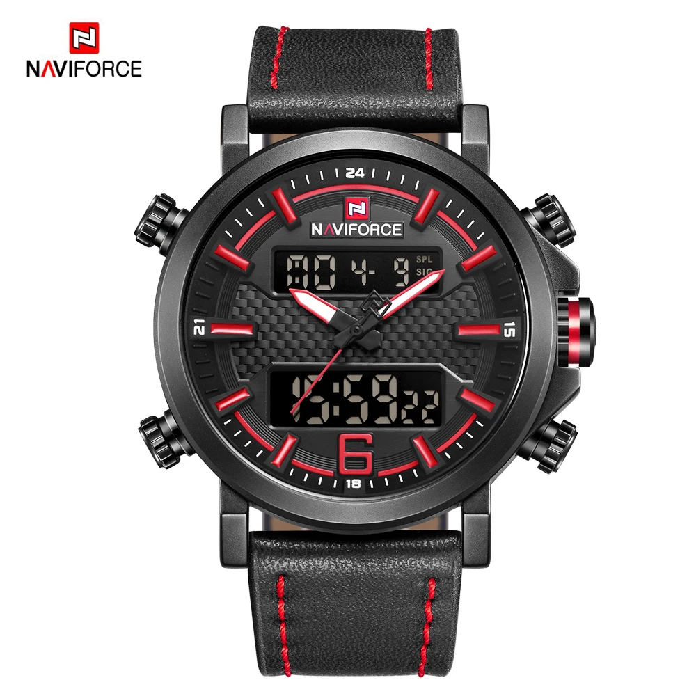 

NAVIFORCE Men Military Quartz Watches Men's Luxury Brand LED Date Analog Digital Watch Male Casual Sport Clock Relogio Masculino