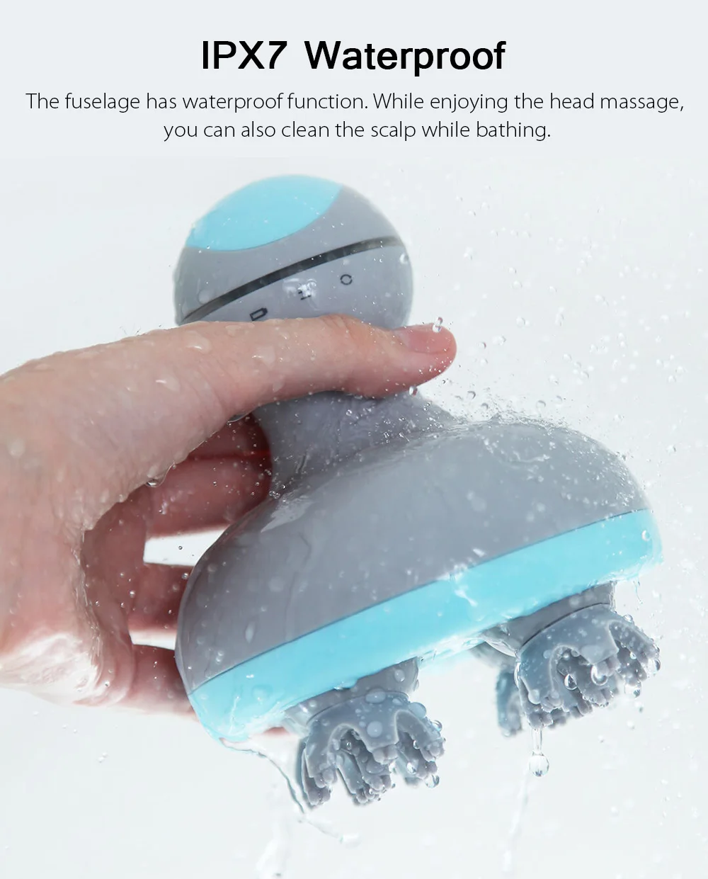 Xiaomi Youpin мини-массажер для головы 3D стерео массаж влажный и сухой 6 видов массажа ручной массажный инструмент умный дом