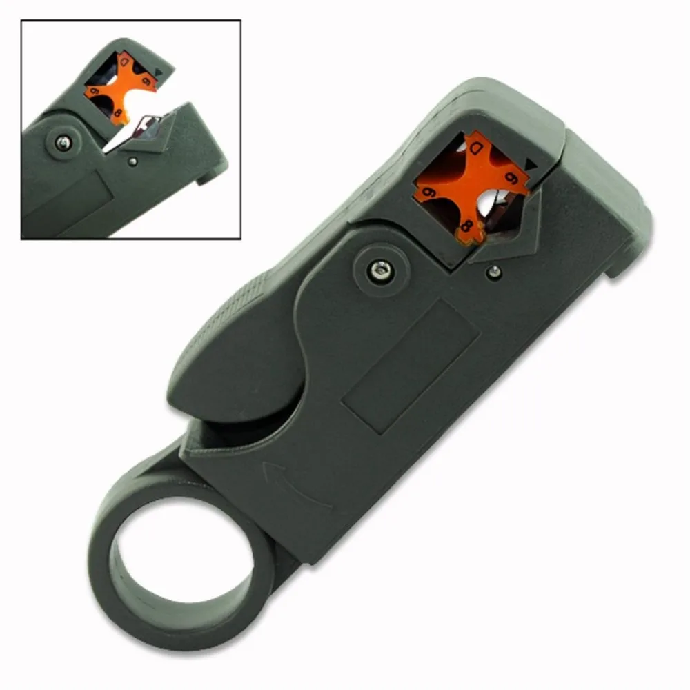 

1pcs Coaxial MultiFunction Cable Stripper/Cutter Tool Rotary Coax Stripper for RG59/6/58 Network Tool Worldwide FreeShipping