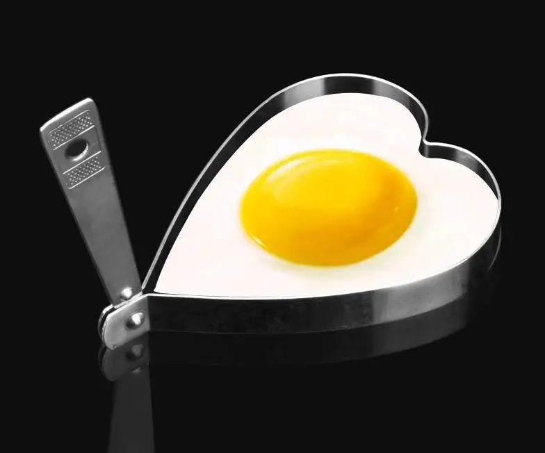 Инструменты для приготовления пищи инструменты для яиц утолщение нержавеющая сталь в форме сердца омлетная форма кольца для блинов 2 шт./лот