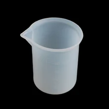 100 мл Прозрачный мерный стакан клей для страз силиконовая мерная чашка многоразовые измерительные инструменты для DIY выпечки Кухонные аксессуары