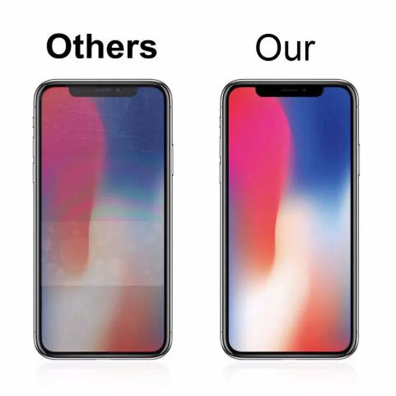 Закаленное стекло для iPhone XSMax X 7 8 6 6S Plus 5 5S 4S 9H Защитная пленка экрана Защитное XS Max