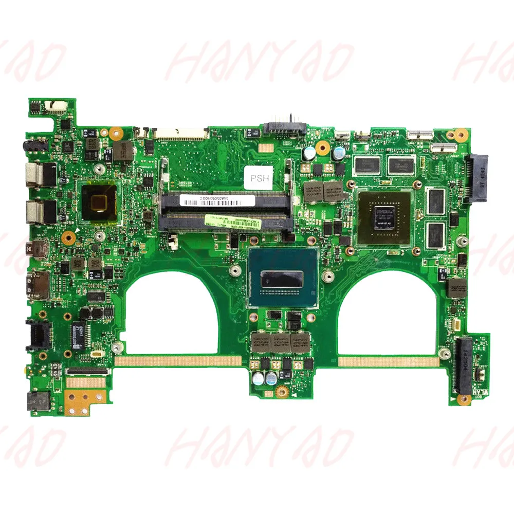  60-NB00K0-MB9110 For ASUS N550JV Laptop motherboard i7cpu HM86 GT750M 2GB DDR3 Free Shipping 100% t