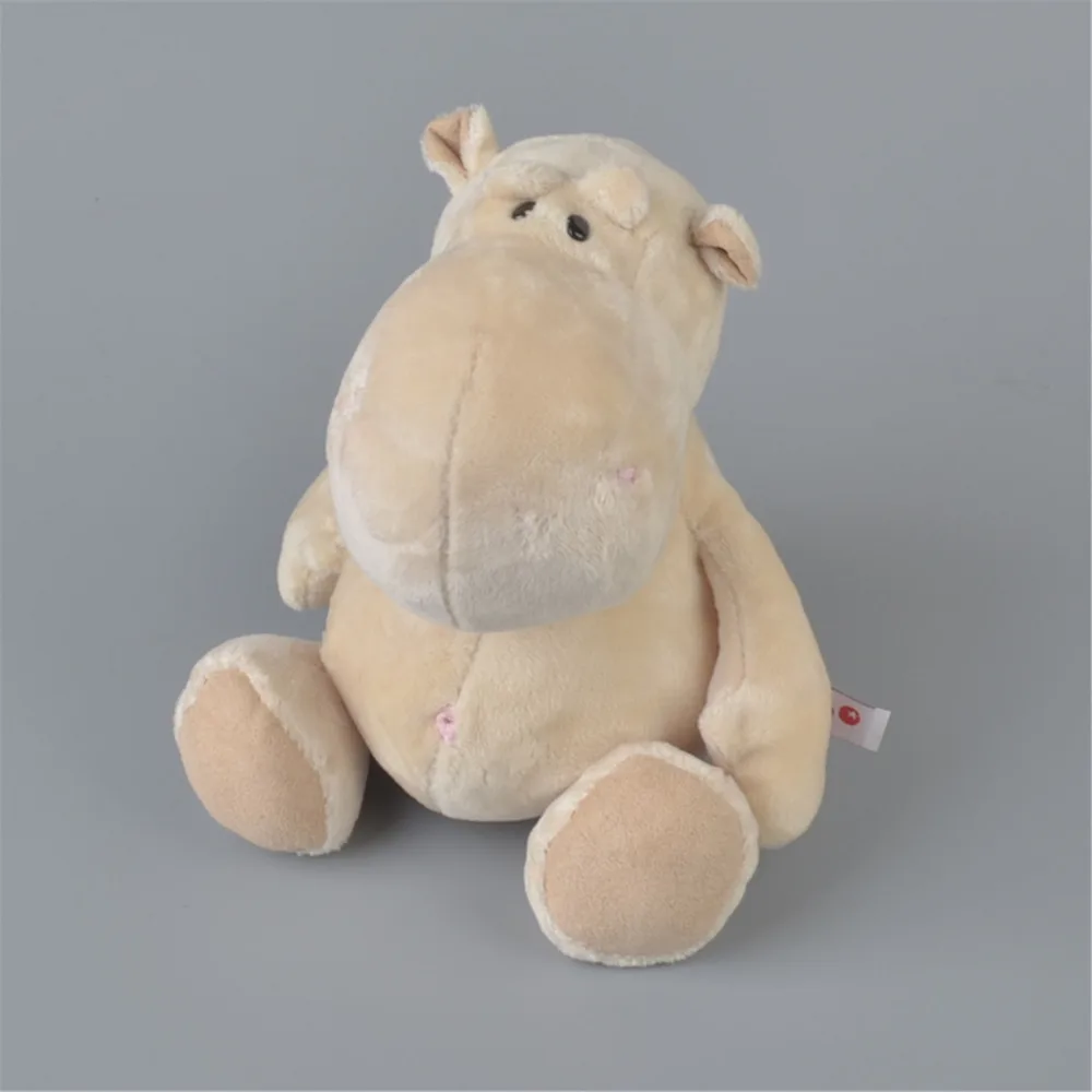 White Color Hippo Stuffed Plush Toy, 25cm NICI Baby Kids Doll Gift Free