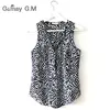 Fashion Chiffon Summer Women Vests Blouses New Womans Tank Tops Female Off Shoulder V-Neck Blusas Shirts Plus Size Clothes 3