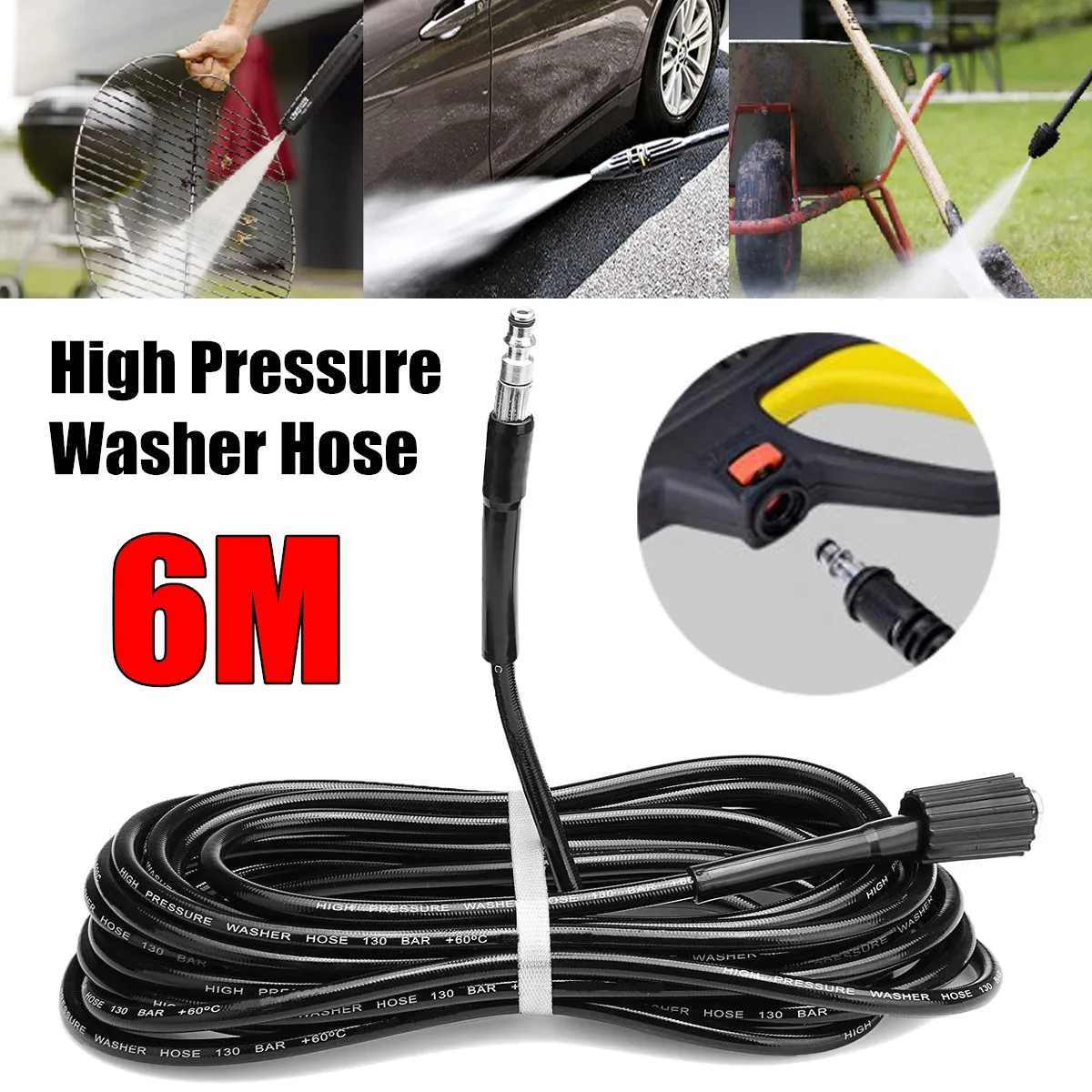 

Working For VAX High Pressure Washer Hose 6 Meters Quick Connect Of Gun,High Pressure Washer Hose,Washing Machine Car Wash