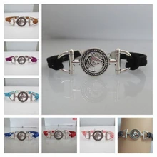 2 шт./лот Бесконечность любовь браслеты с изображением лошади мода лошадь Браслет фиолетовый розовый черный коричневый красный цвета браслет для женщин и мужчин