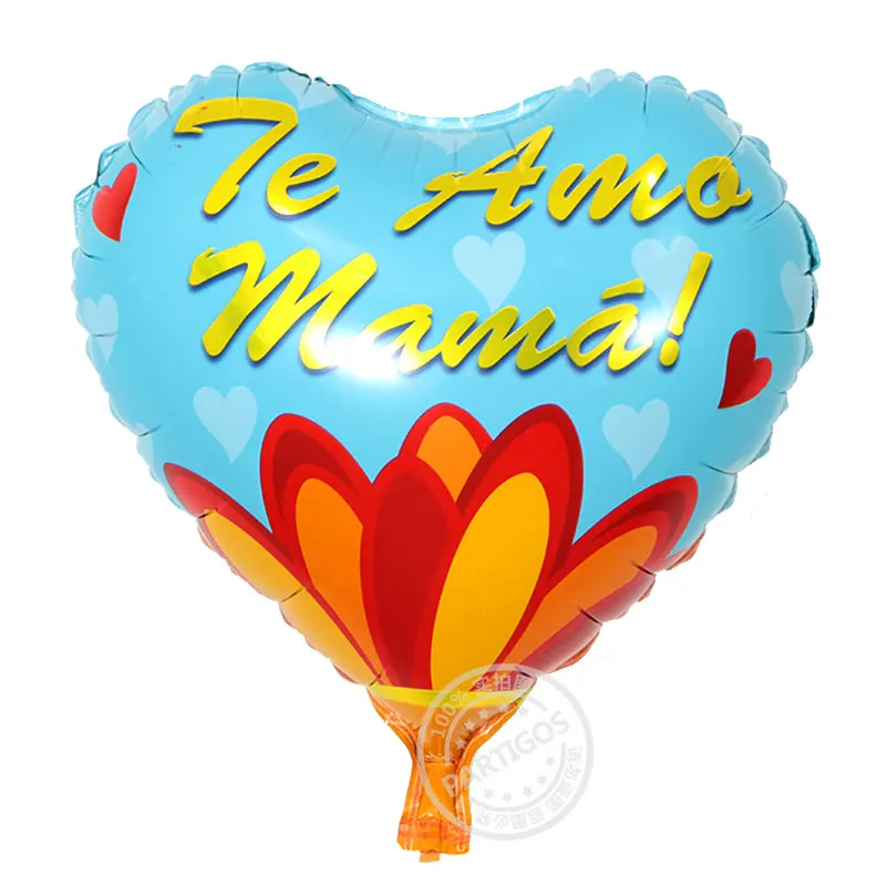 10 piezas unids 18 pulgadas impreso español madre lámina Globos Día de la madre forma de corazón helio amor Globos decoración mamá globo regalos Balaos 10 piezas unids 18 pulgadas impreso español madre lámina Globos Día de la madre forma de corazón helio amor Globos decoración mamá globo regalos Balaos